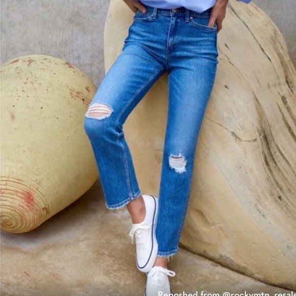 AYR The Yes Yes Yes Jeans Sz 27 Super Soft Straight Leg Jeans - Picture 1 of 9